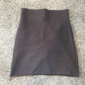 Grey bodycon skirt